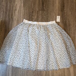 A New Day White Polka Dot Tulle Skirt – Size XL